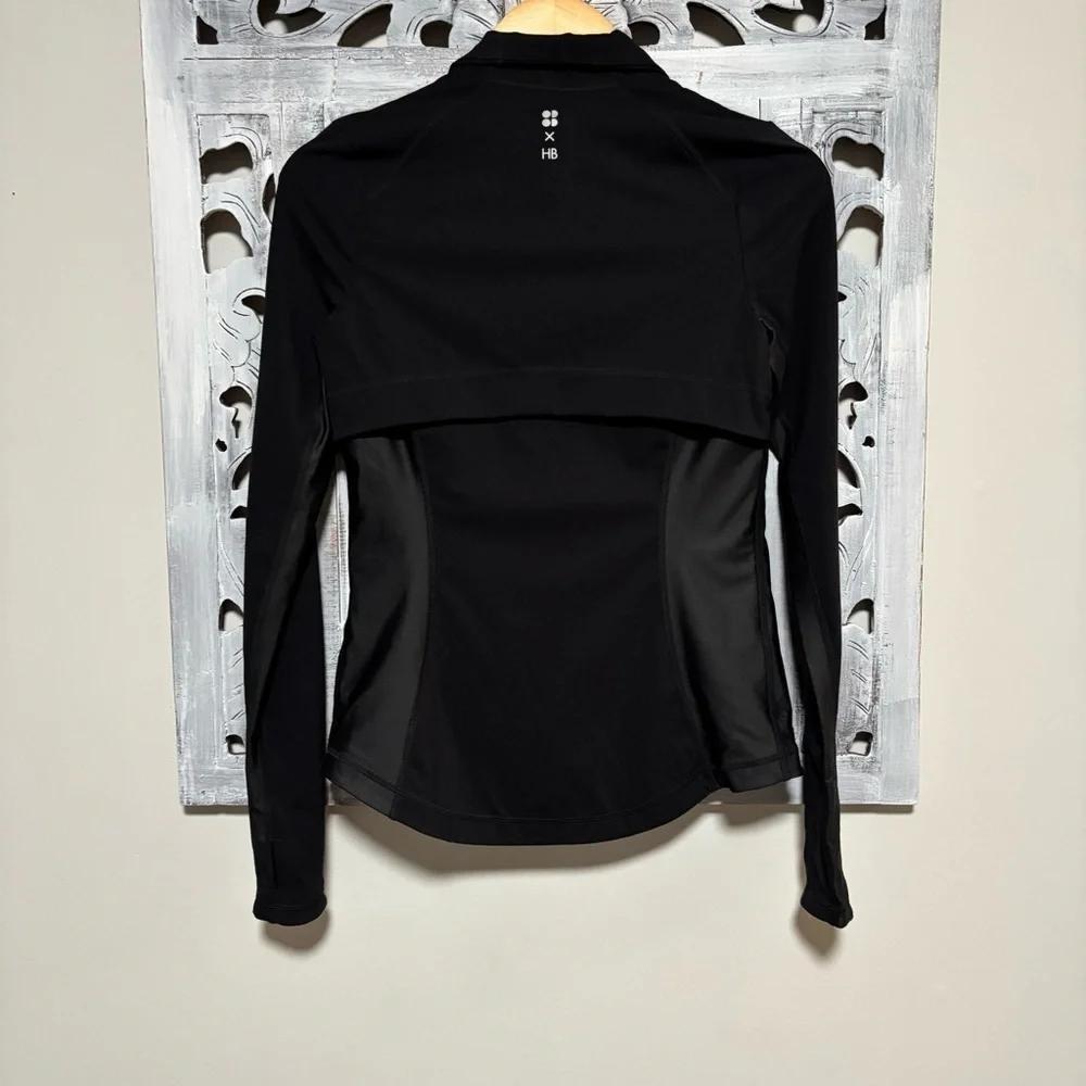 NEW Halle Berry x Sweaty Betty Storm High Shine Zip Through Jacket Size S - Picture 3 of 10